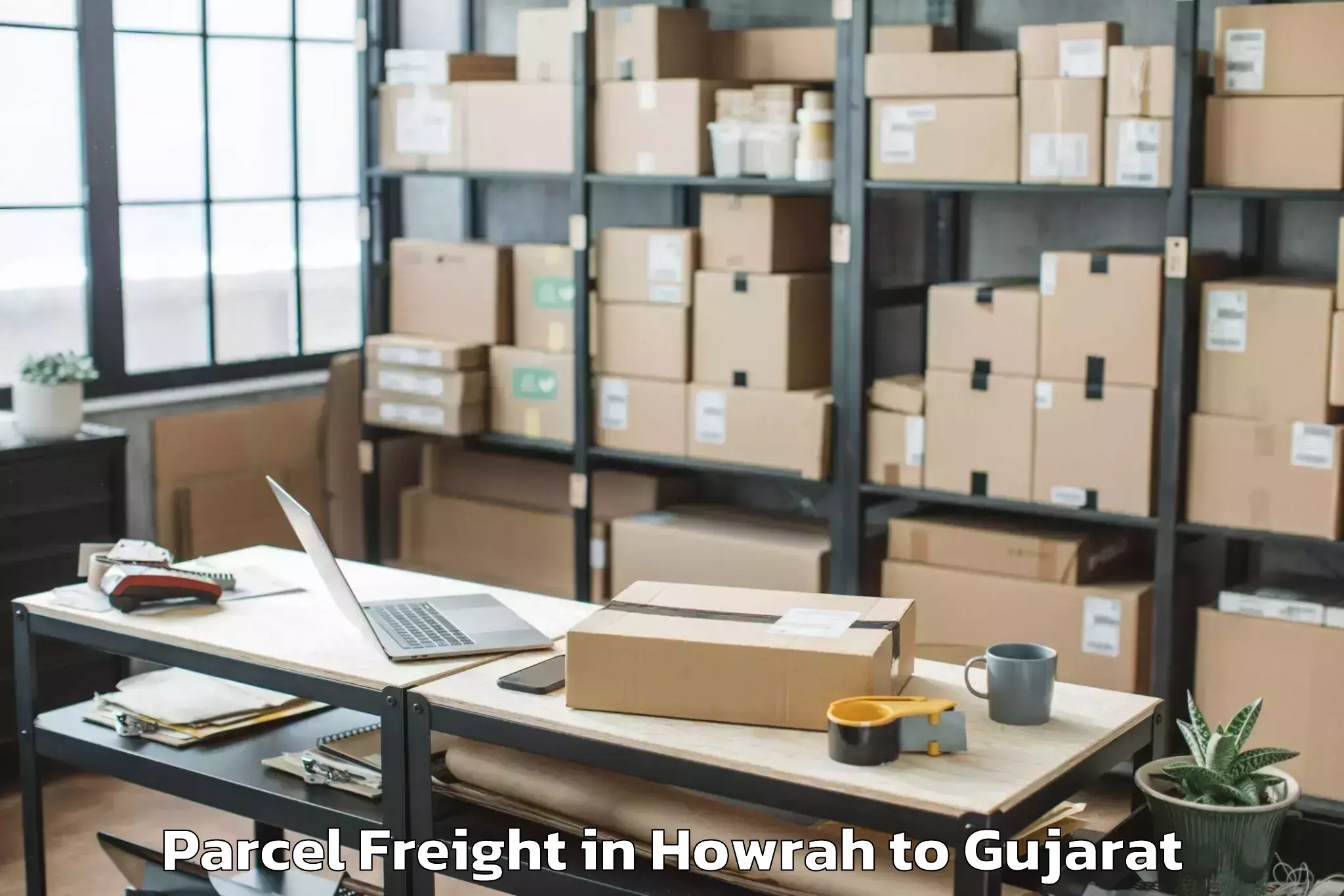 Top Howrah to Bavla Parcel Freight Available